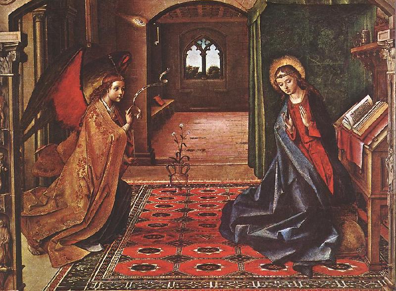 BERRUGUETE, Pedro Annunciation xnitte oil painting image